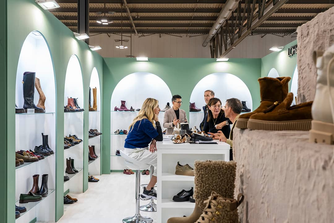Salón internacional del calzado Micam Milano de Milán en su edición de febrero de 2024.