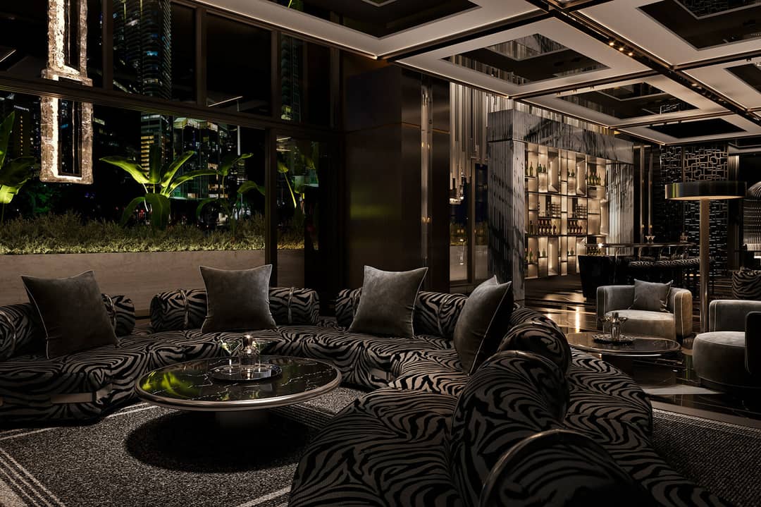 The Lounge Bar at 888 Brickell by Dolce&Gabbana and JDS Development Group.