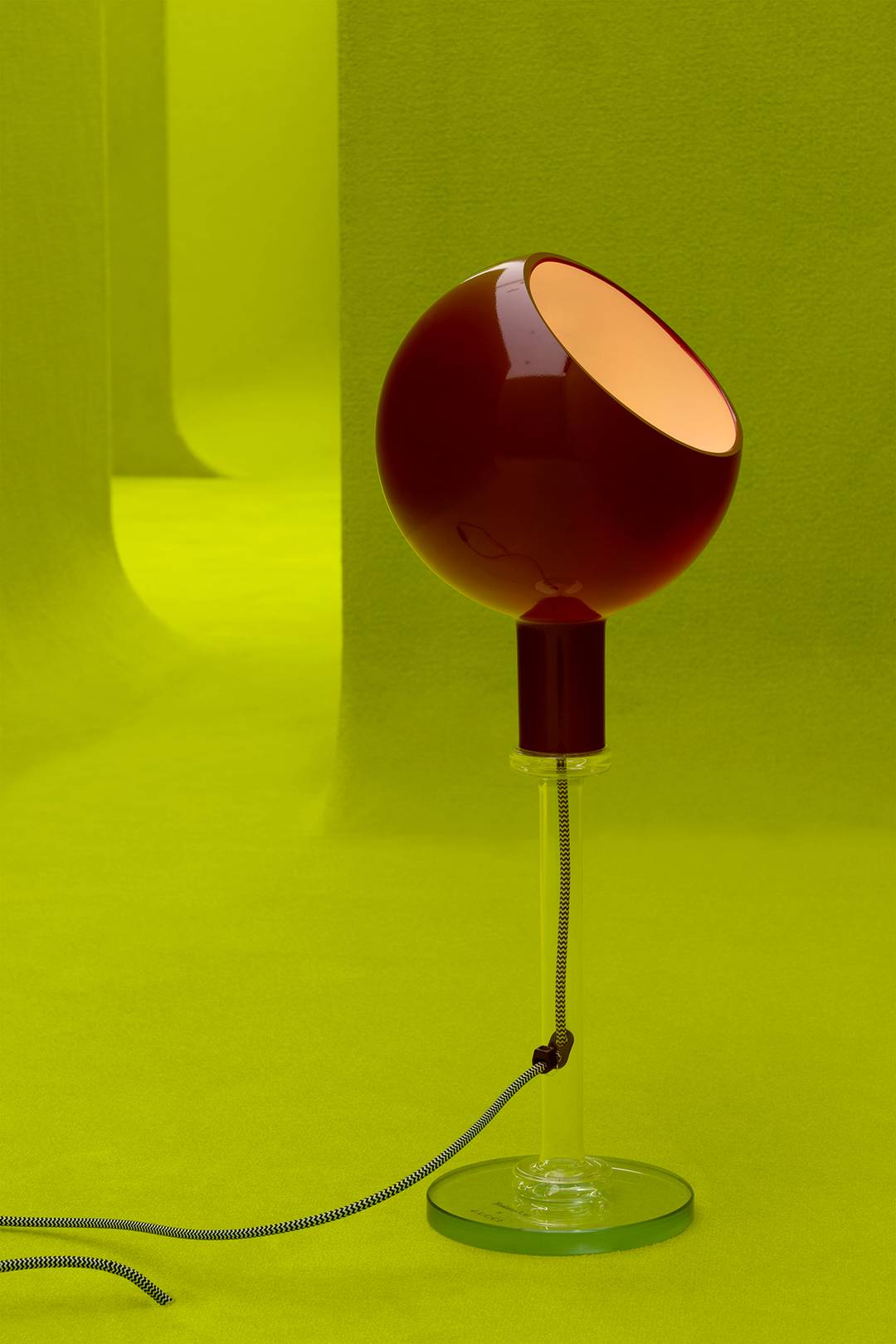 The 1980’s Parola table lamp, designed by Gae Aulenti and Piero Castiglioni.