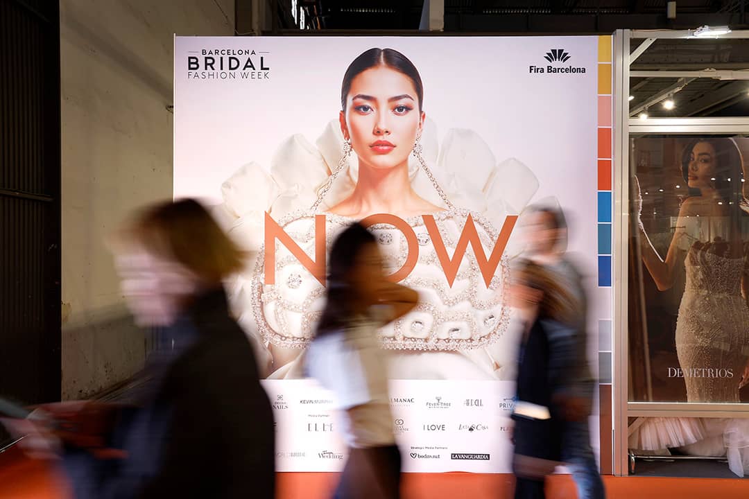 Recinto ferial de Montjuïc durante la edición de la Barcelona Bridal Fashion Week de abril de 2024.