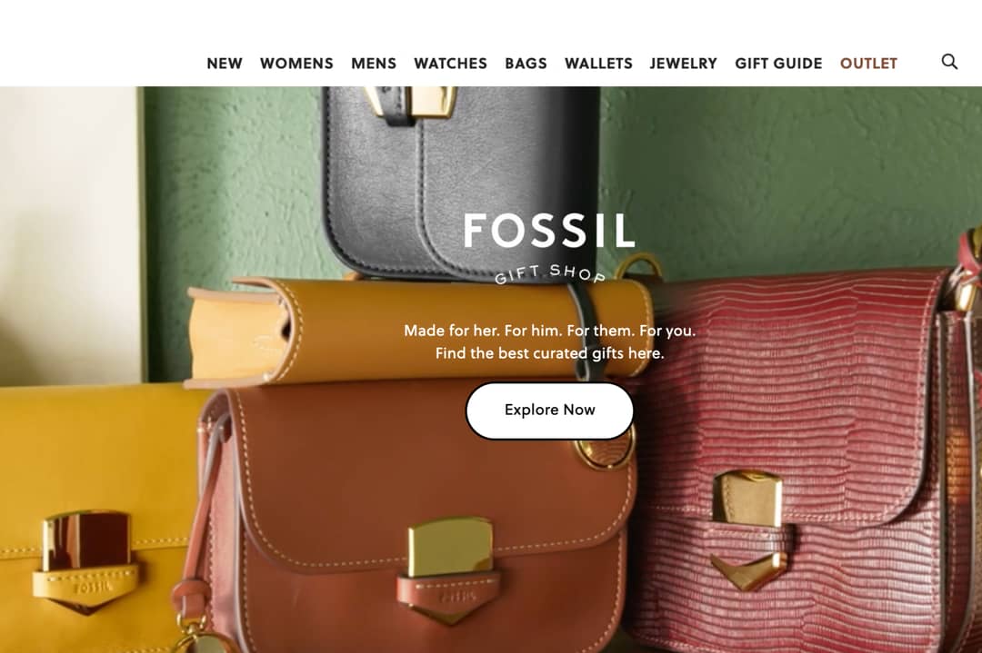 Fossil's new gift shop