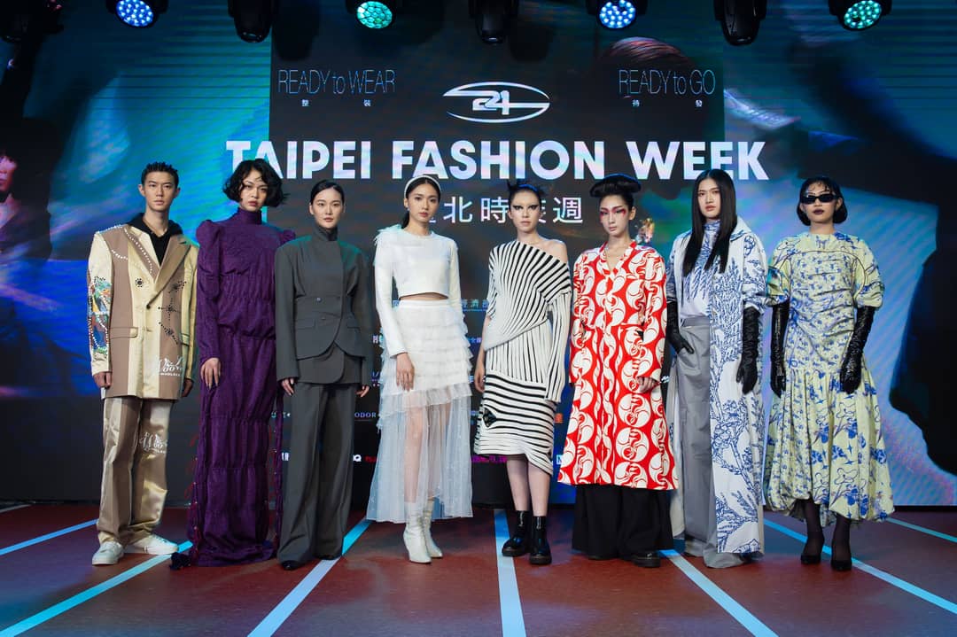 Looks from participating designers at Taipei Fashion Week's press conference.