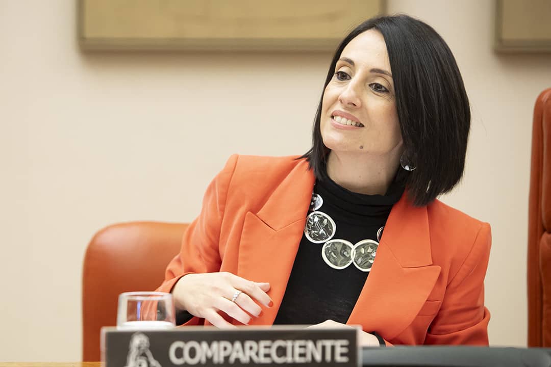 La secretaria de Estado de Industria, Rebeca Torró, durante su comparecencia en el Congreso de los Diputados el lunes 29 de abril de 2024.
