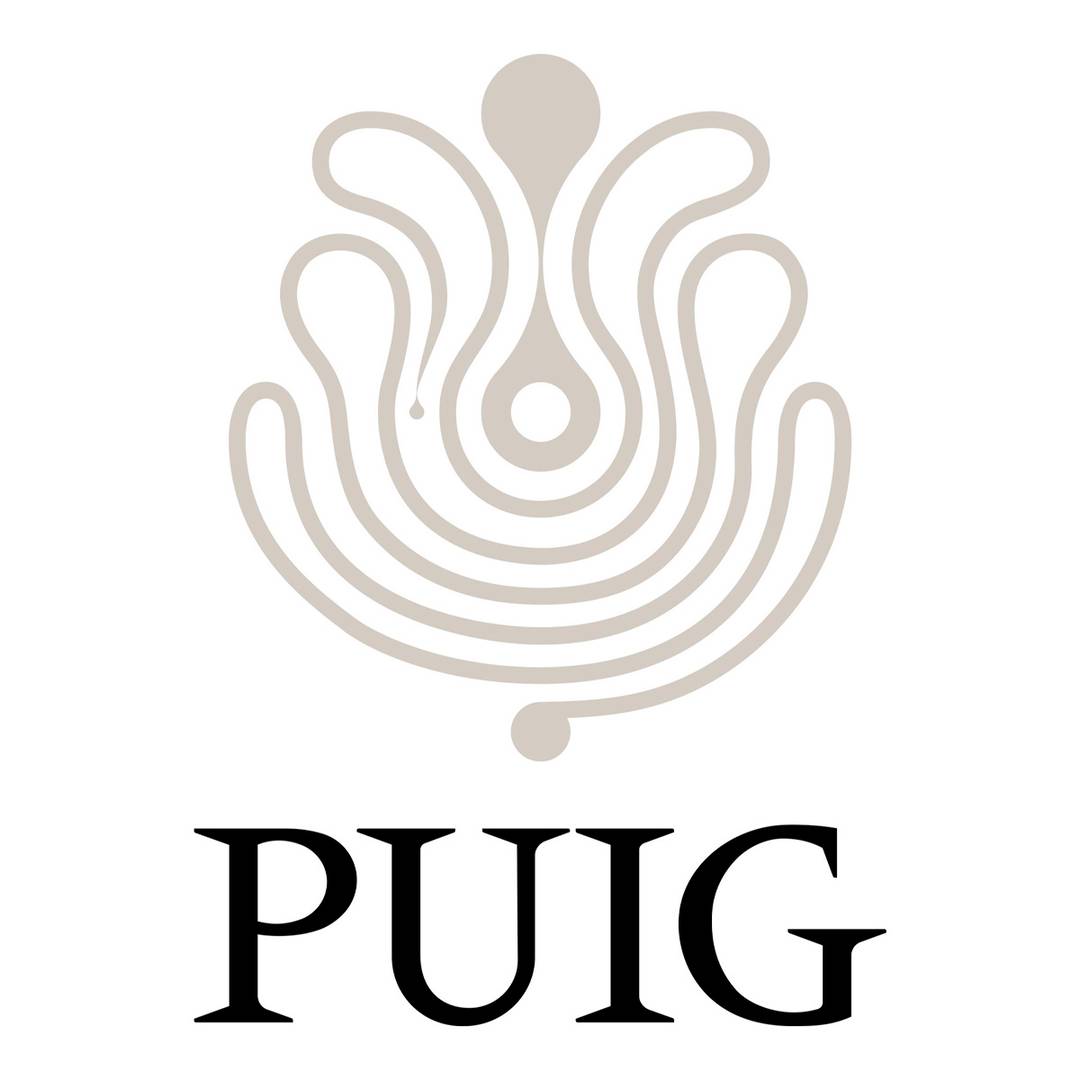 Nuevo logotipo de Puig, diseñado por el estudio de diseño M/M de París.
