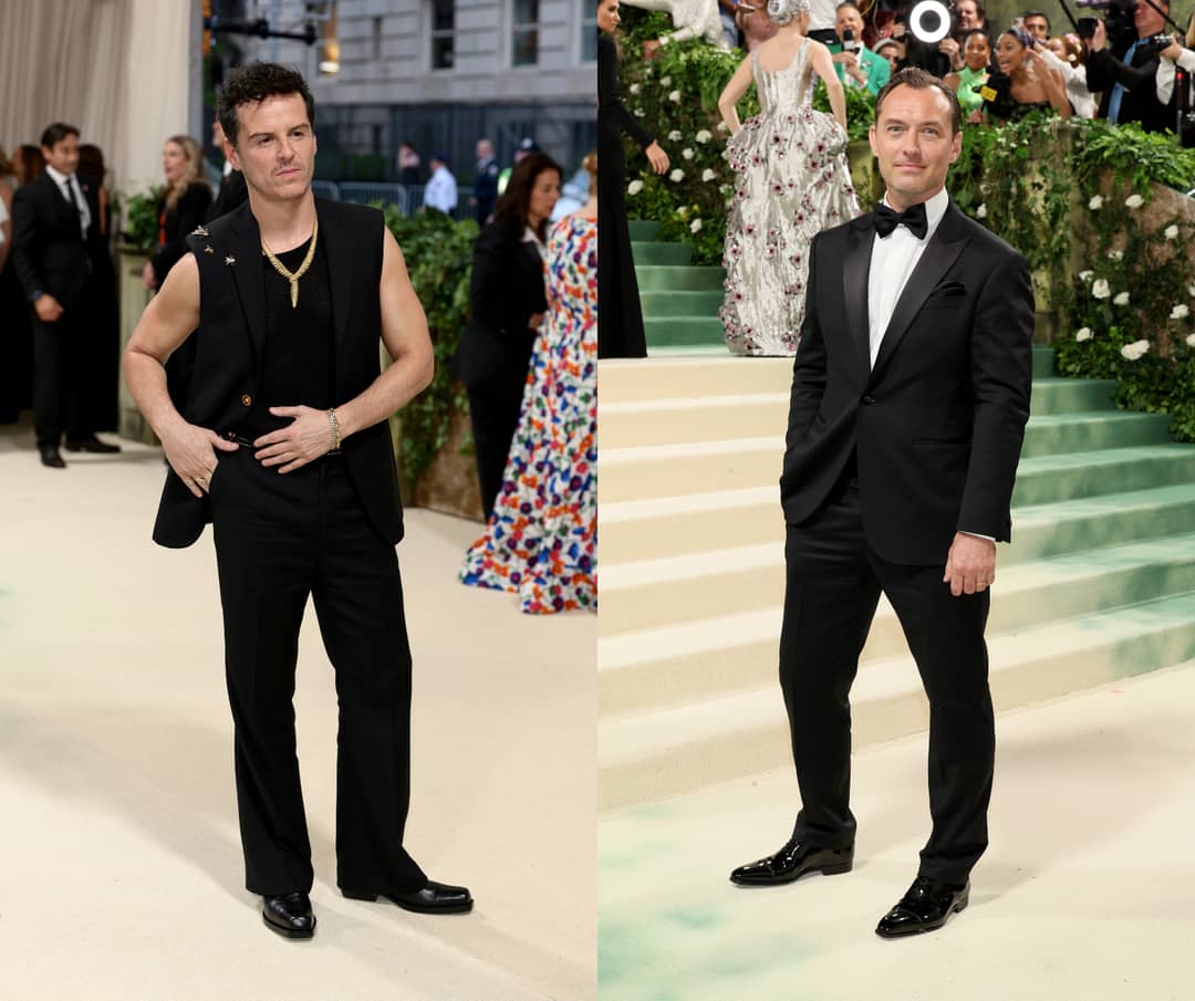 Andrew Scott and Jude Law in Versace.