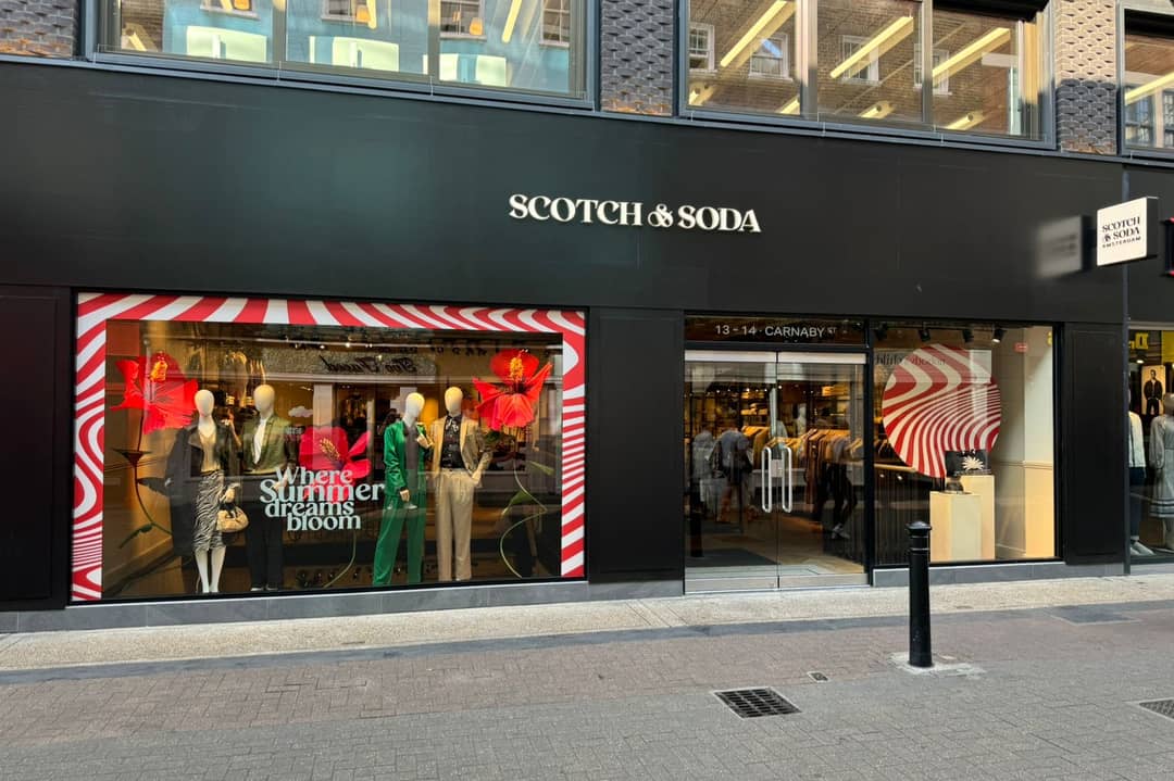 Scotch & Soda opende recent een winkel op Carnaby Street in Londen.