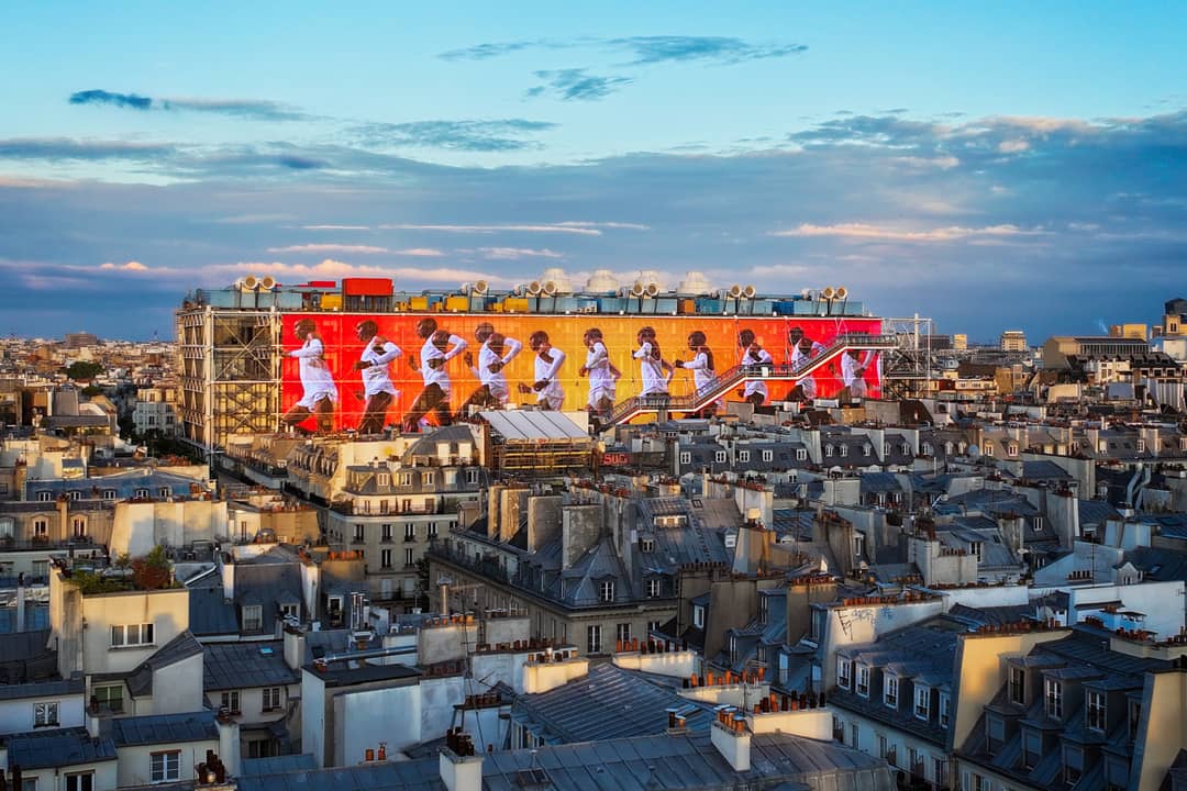 Nike reserves the facade of the Centre Pompidou for the Olympics in Paris.