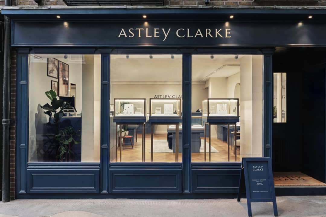 Astley Clarke store on Monmouth Street in Seven Dials, London