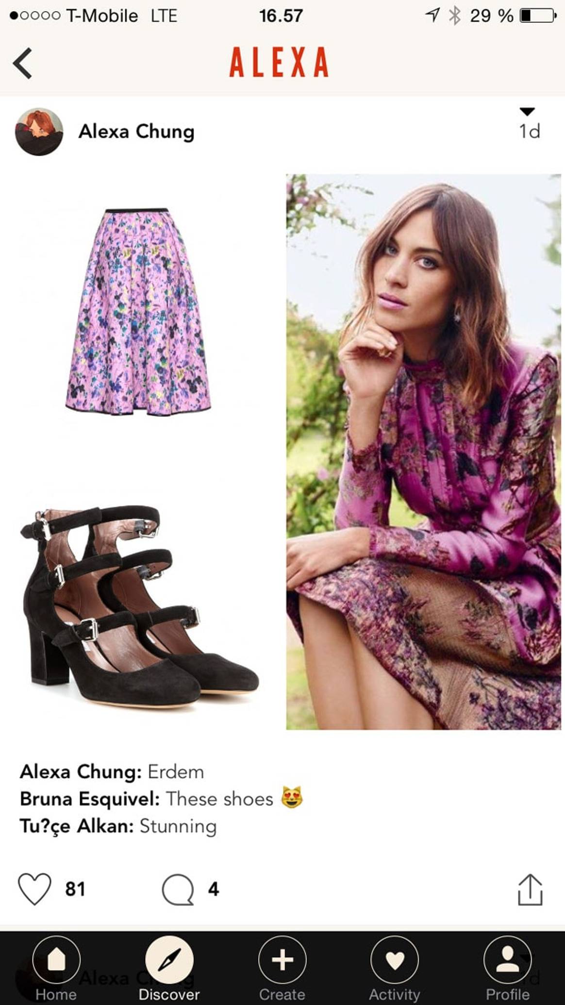 Alexa Chung launches fashion app