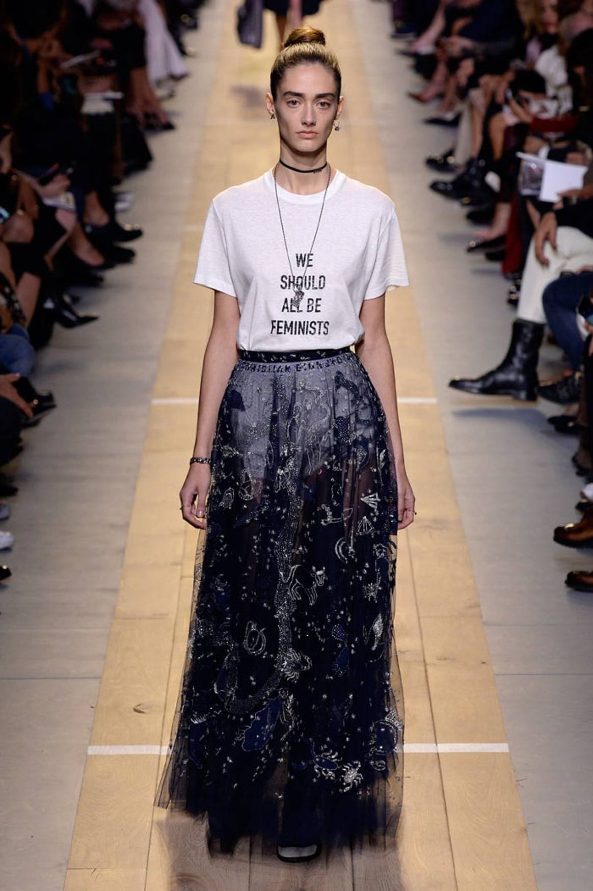 Chiuri raises banner of feminism in first Dior show