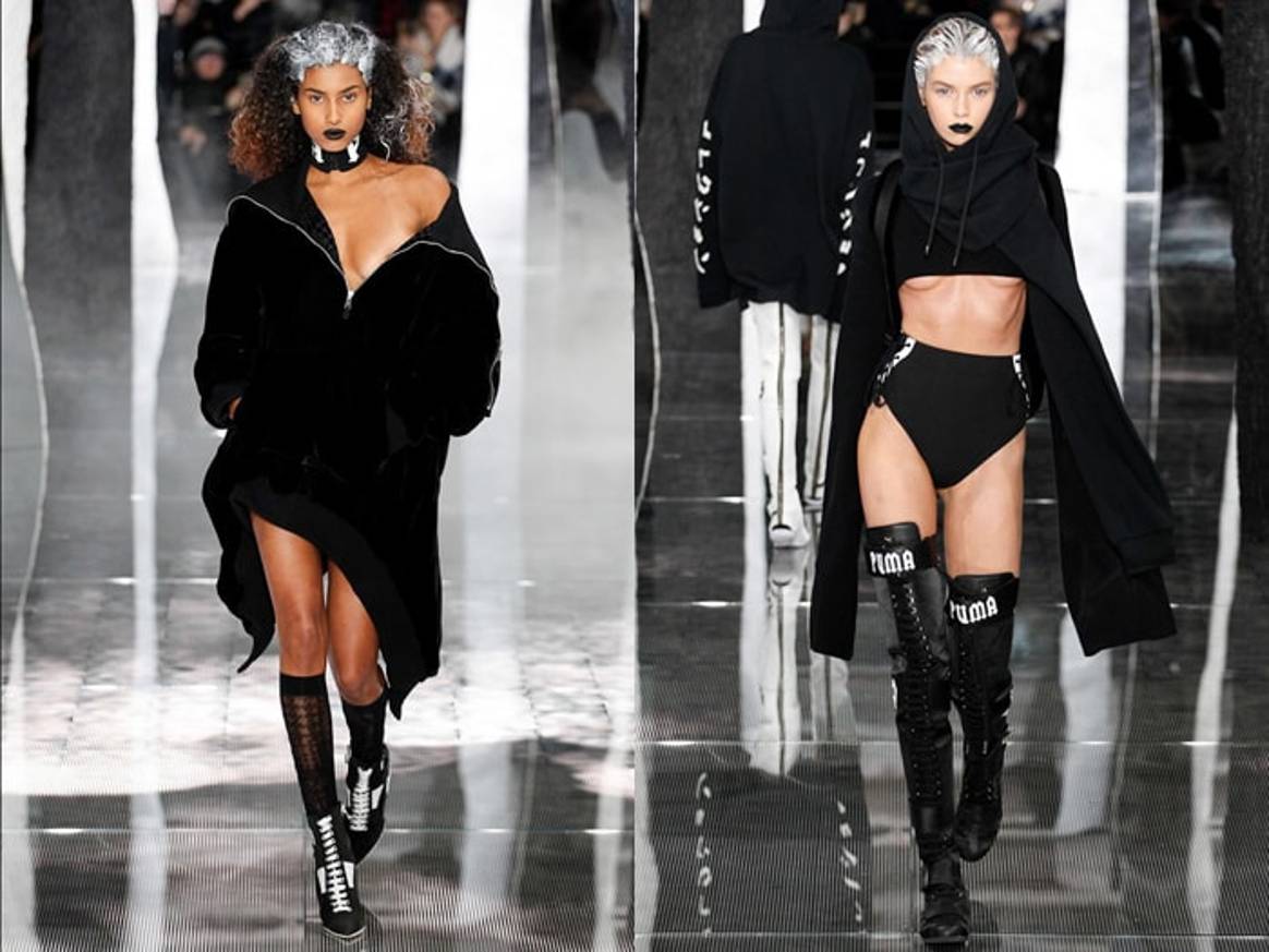 Rihanna puts the sexy into sweats in NY runway debut