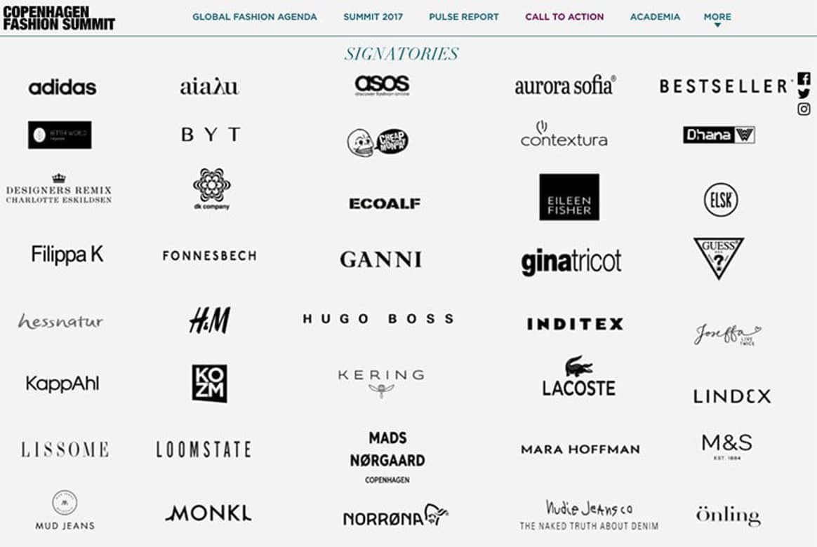 64 Brands set 143 Targets for a Circular Fashion Future