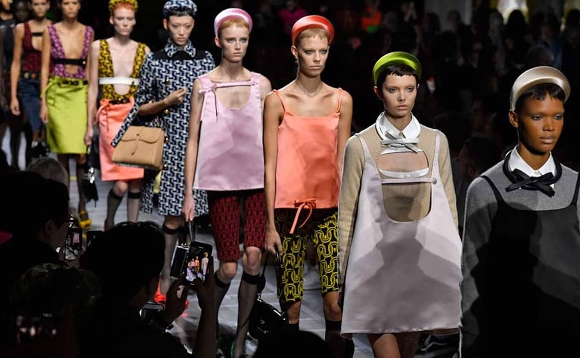 Tool belts and cycling shorts trending at Milan Fashion Week