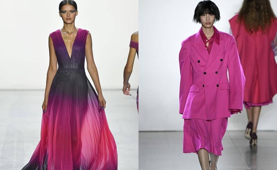 Spotted on the NYFW catwalk: Pantone’s “empowering” colors