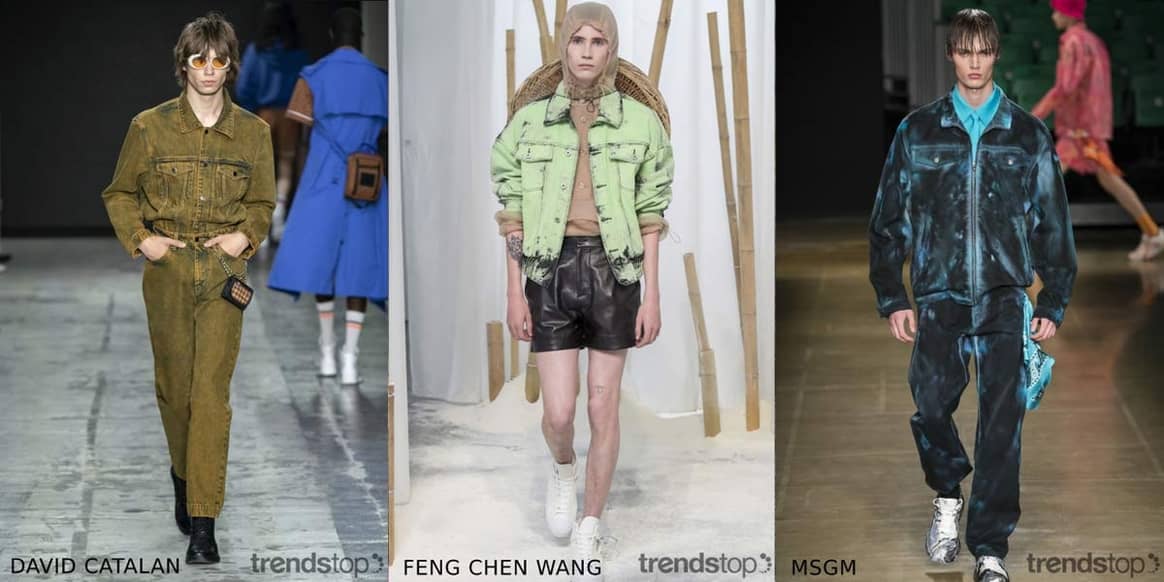 Images courtesy of Trendstop, left to right: David Catalan, Feng Chen Wang, MSGM all Spring Summer 2020.