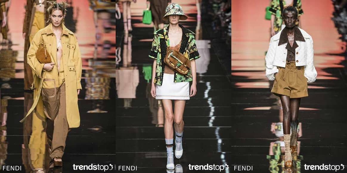 Images courtesy of Trendstop, left to right: Fendi, all Spring/Summer 2020.