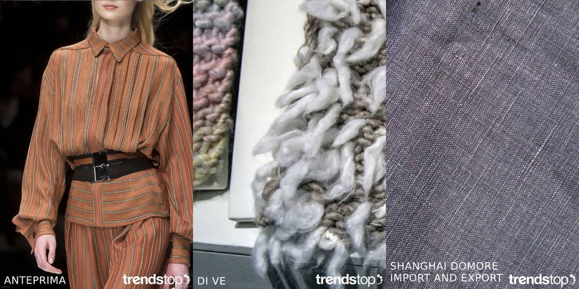 Images courtesy of Trendstop, left to right: Anteprima, Di Ve, Shanghai Domore Import & Export, all Fall Winter 2019-20.
