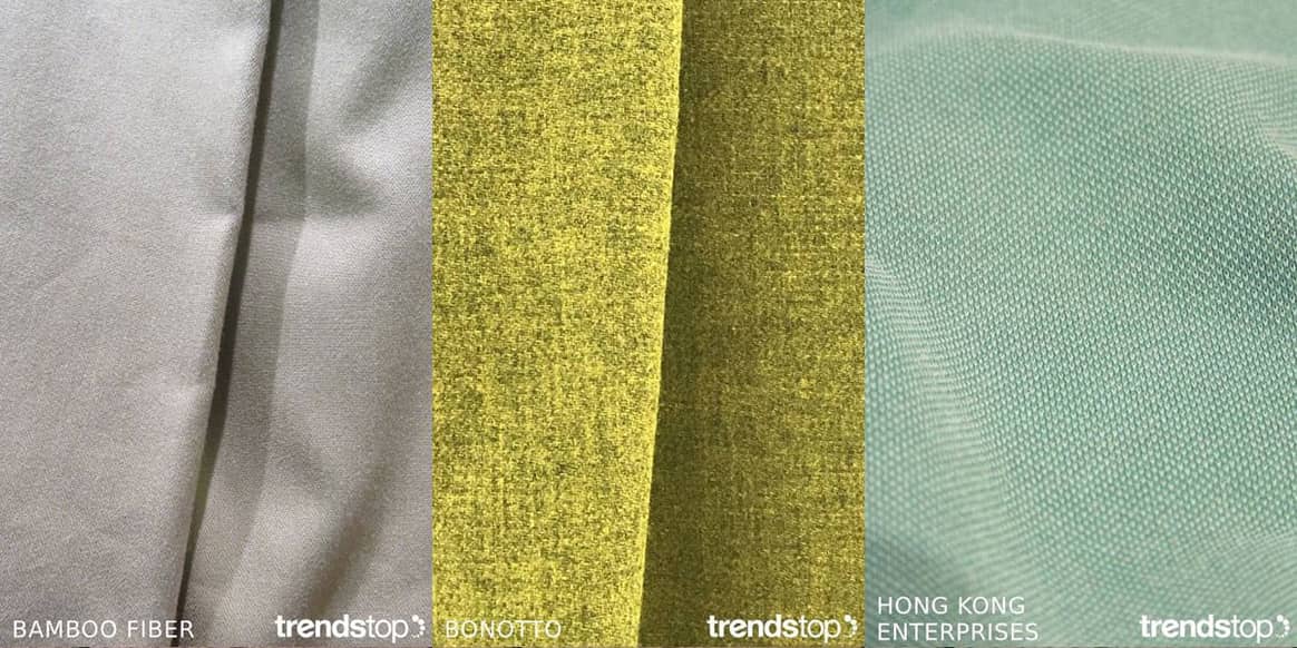 Images courtesy of Trendstop, left to right: Bamboo Fiber, Bonotto, Hong
Kong Enterprises, all Fall Winter 2020-21.