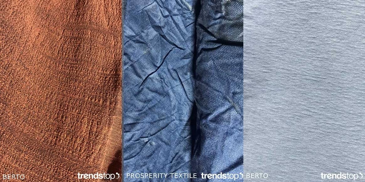 Images courtesy of Trendstop, left to right: Berto, Prosperity Textile,
Berto all Spring Summer 2020.