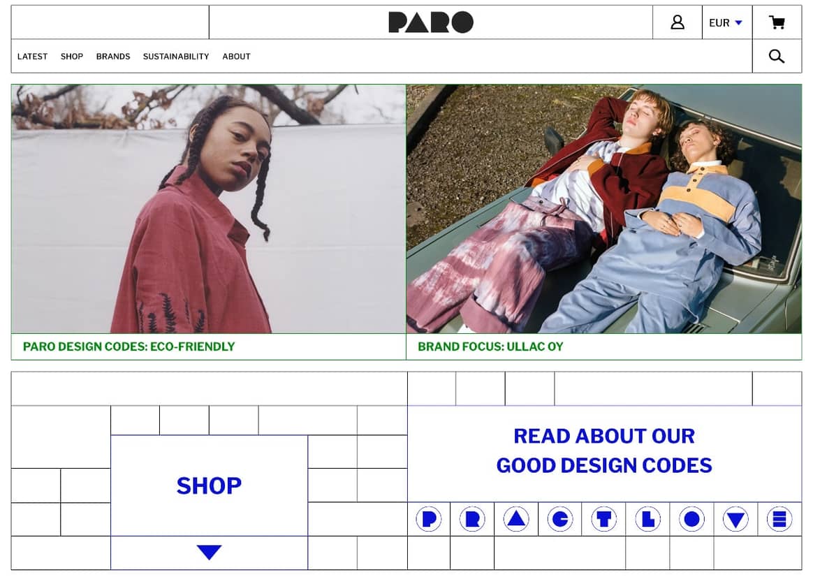 PARO STORE - bringing design & values together in digital retail