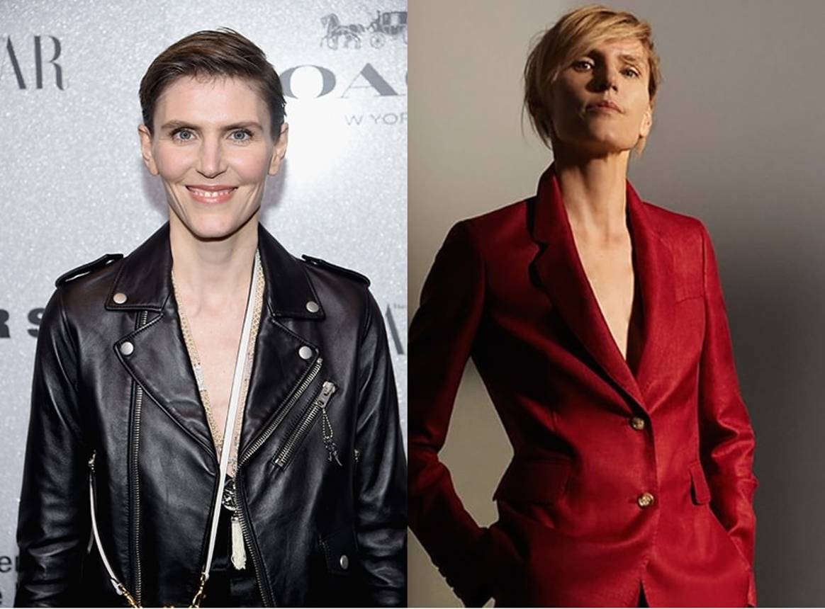 Left: Gabriela
Hearst. Credit: Jamie McCarthy / Getty Images via AFP. Right: Gabriela
Hearst for MyTheresa in 2019. Credit: MyTheresa