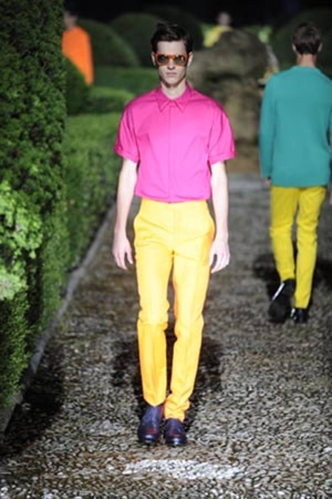 MFW: rocking bold colours and long shorts on Italy’s streets