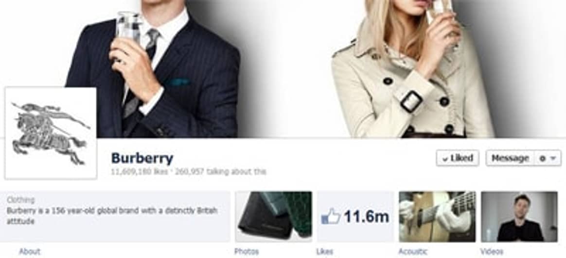 Burberry fights back in Facebook battle