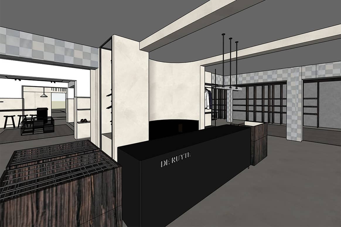 Beeld: 3D visualisatie winkel De Ruyte. De vernieuwde winkel opent in februari.