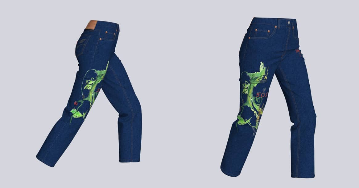 Levi’s выпустил виртуальные джинсы в сотрудничестве с российскими художниками