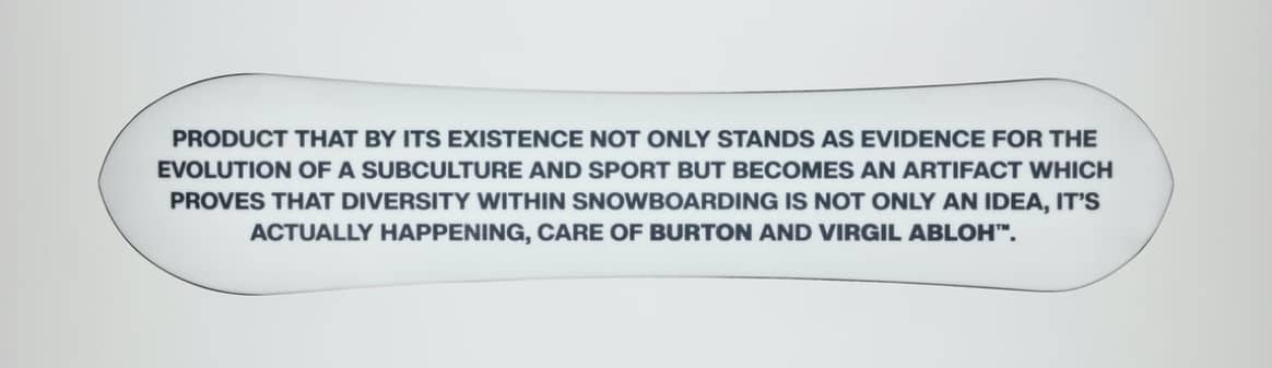 BURTON c/o Virgil Abloh™ Collection