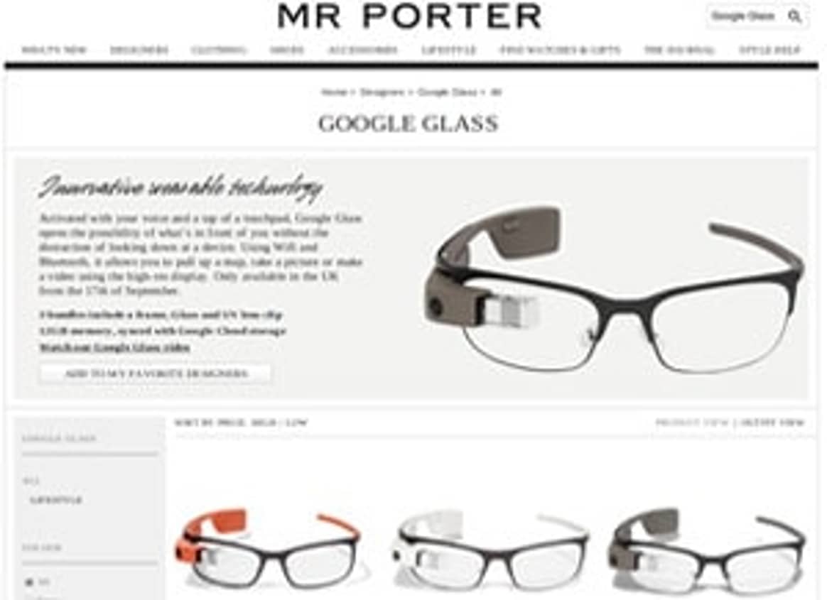 Mr Porter – first UK stockist for Google Glass