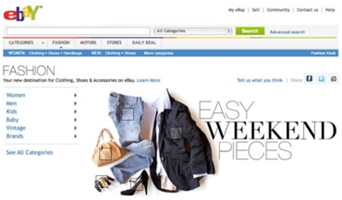 eBay lanceert fashion site