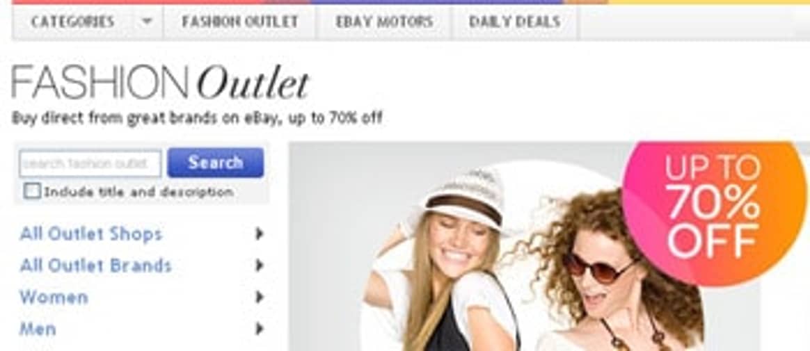 Ebay launches Fashion Outlet campaign