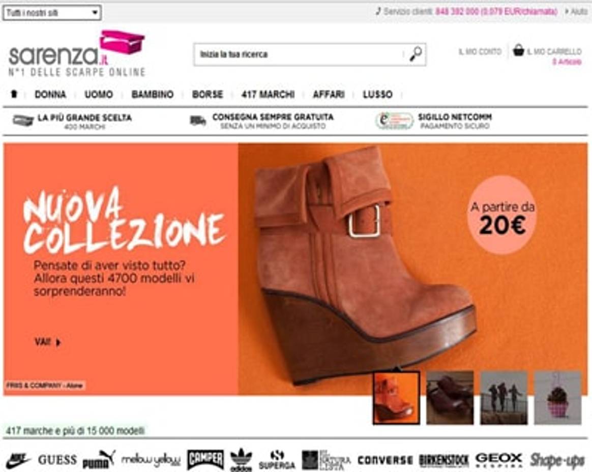Sarenza.com: environ 3 millions de chaussures vendues