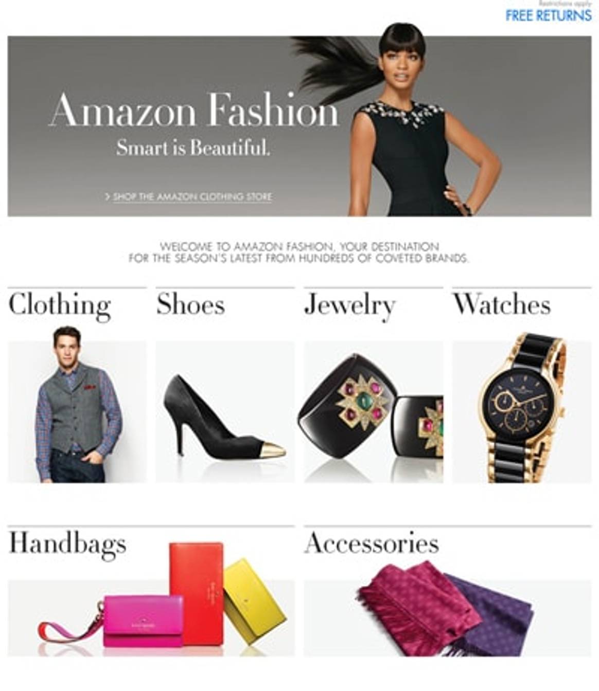 Amazon将发布奢侈品电子购物平台
