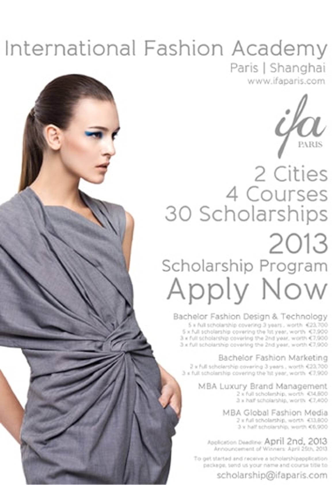IFA Paris announces new scholarships for 2013