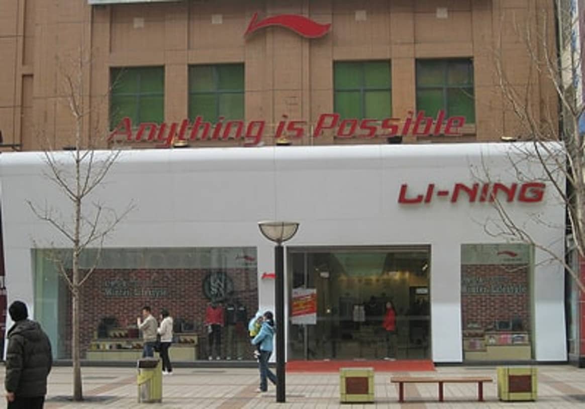 Li Ning-Kurs fällt angesichts von Teilverkauf