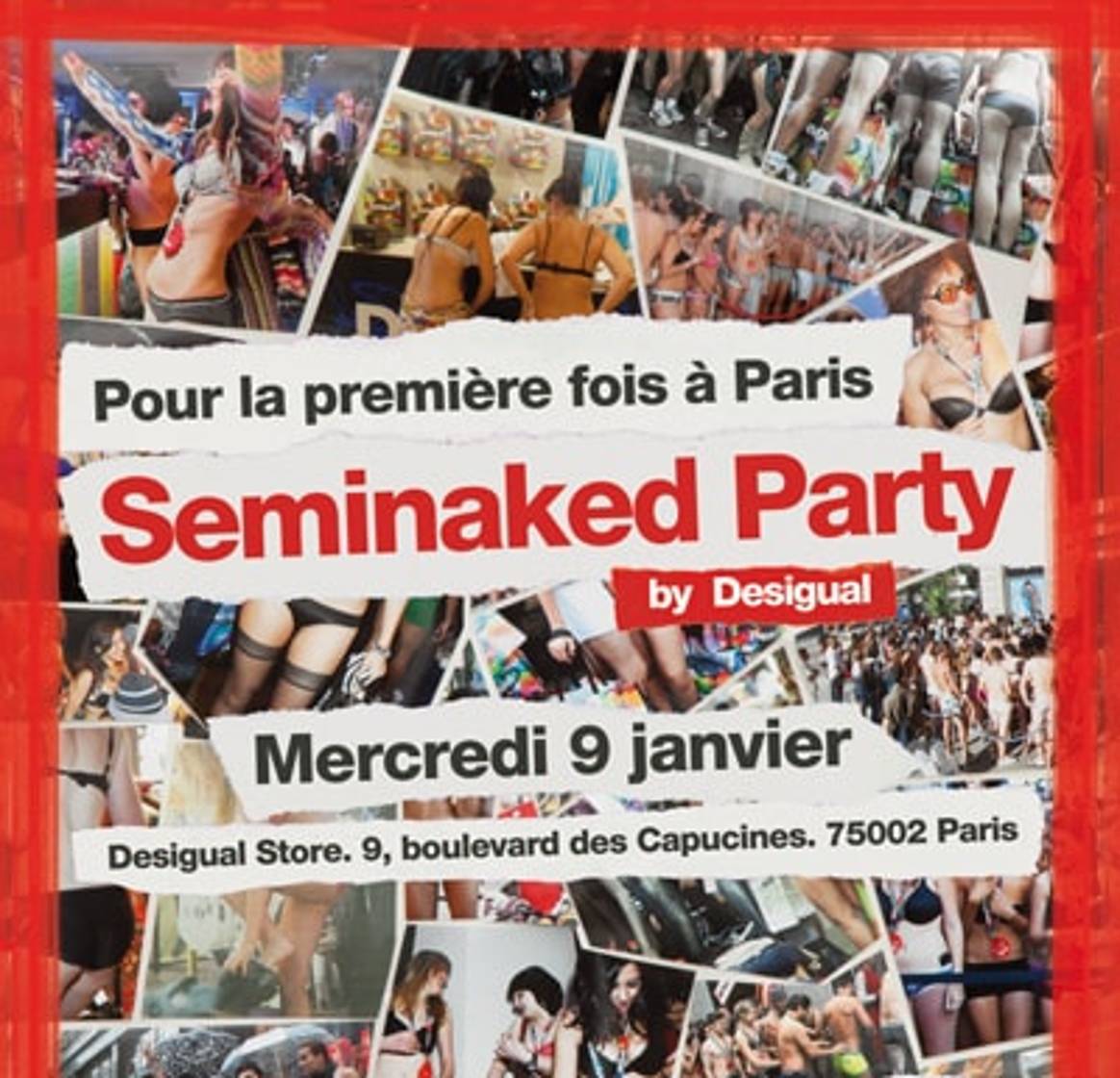 Desigual : naked party à Paris
