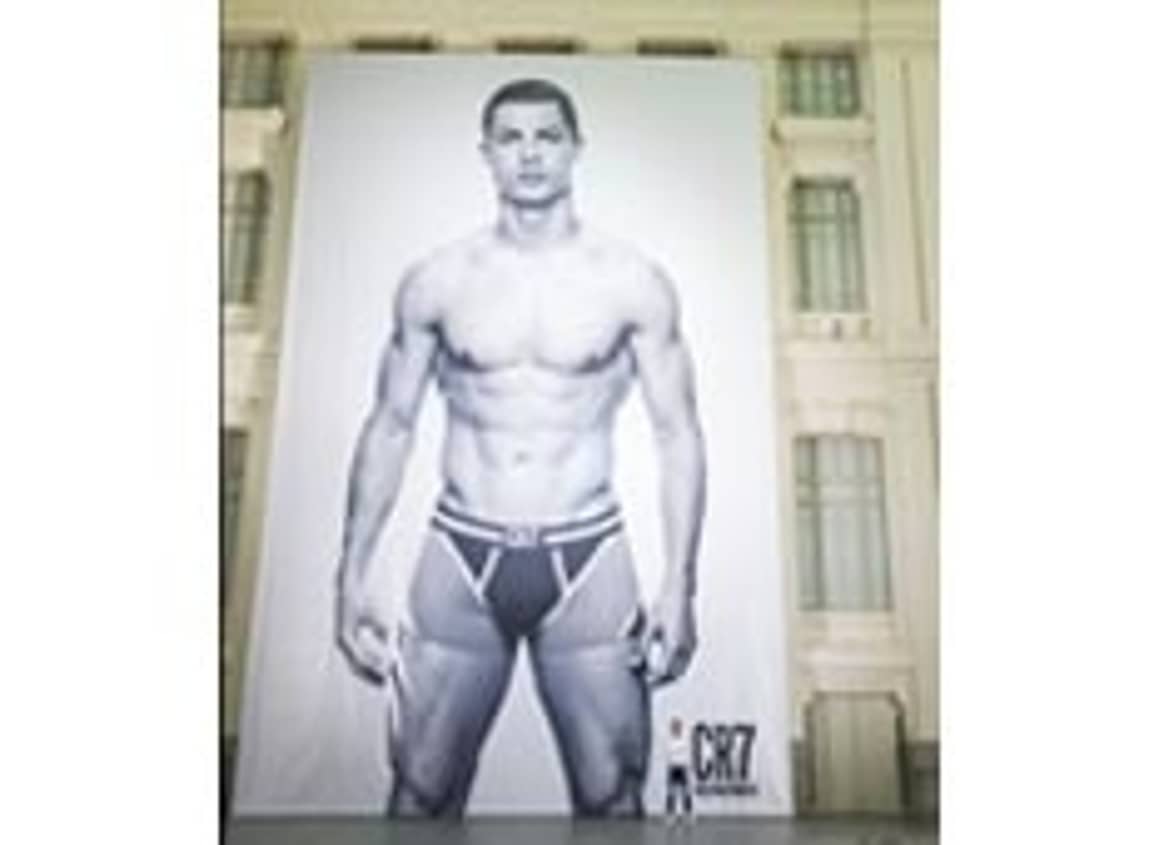 Cristiano Ronaldo launches his CR7 by Cristiano Ronaldo Underwear line at  Palacio de Cibeles on October 31, 2013 in Madrid. The collection will be  available worldwide from 1st November. Featuring: Cristiano Ronaldo