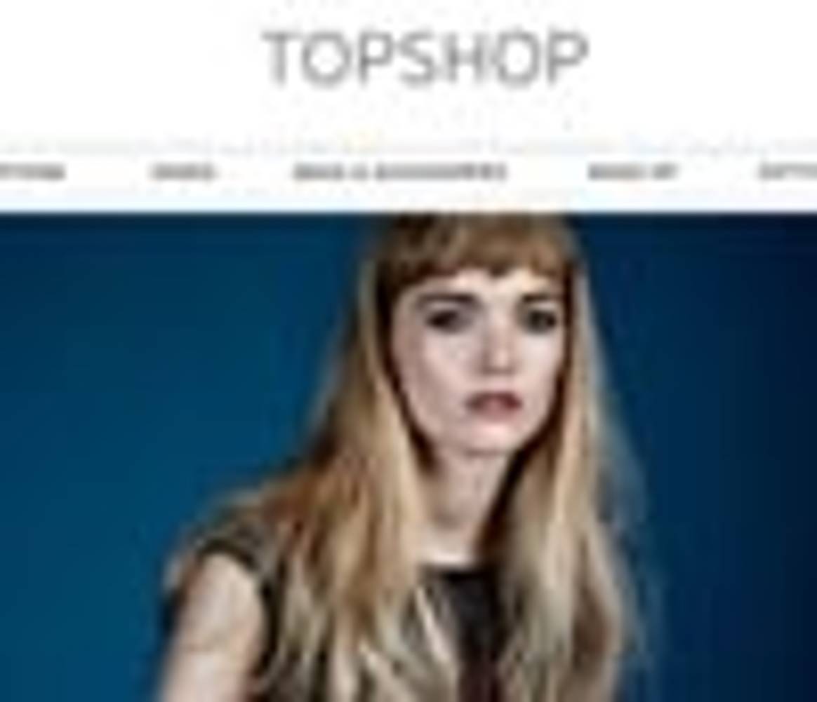 Topshop crowned best website for tablet shopping