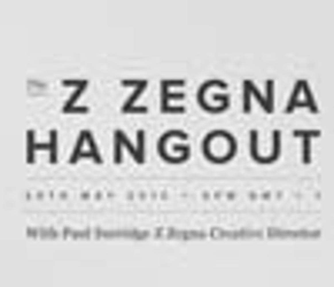 Zegna annonce son troisième Hangout