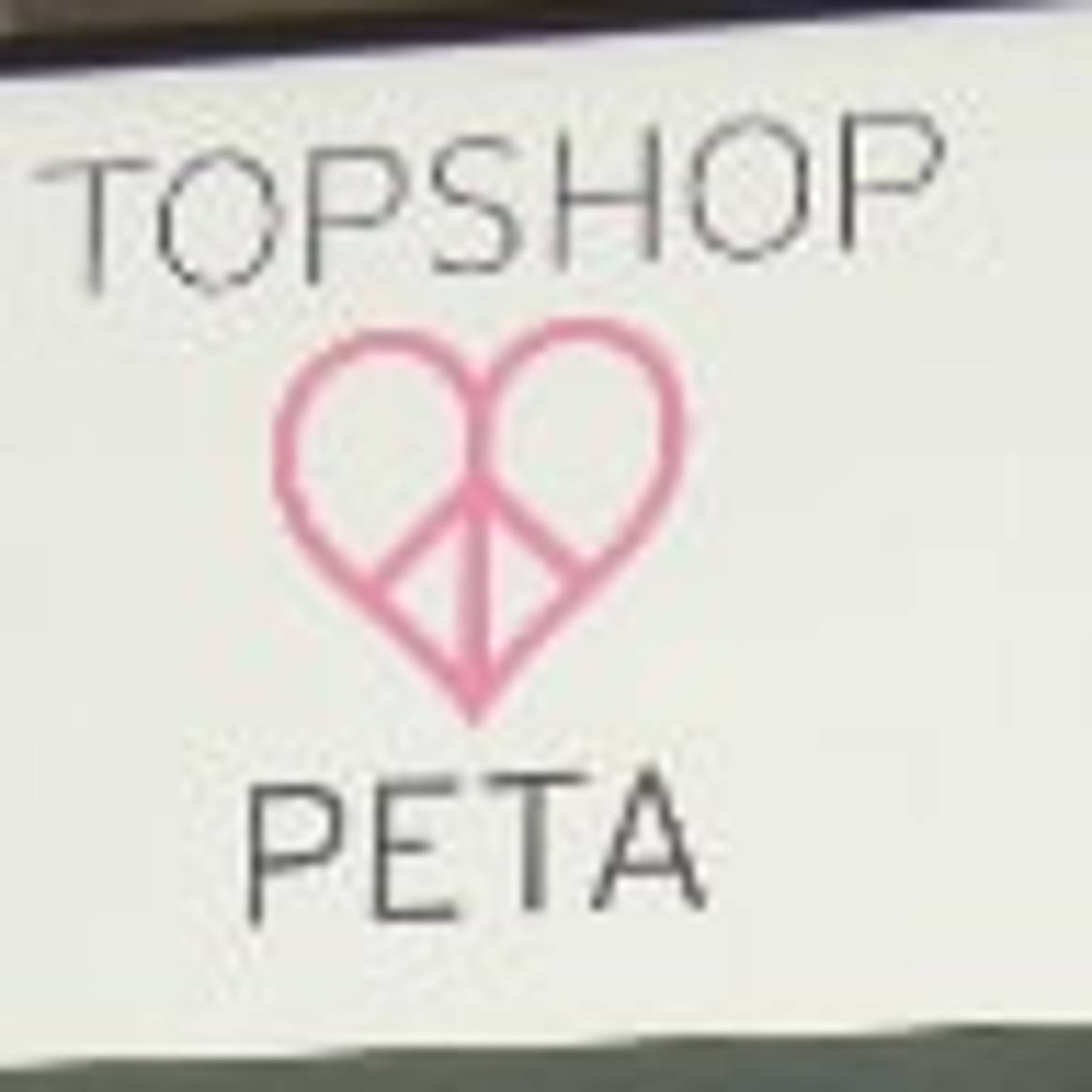 Topshop teams up with PETA