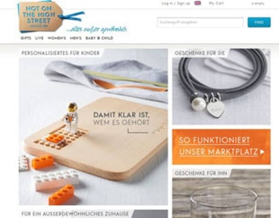 Notonthehighstreet.com launches in Germany