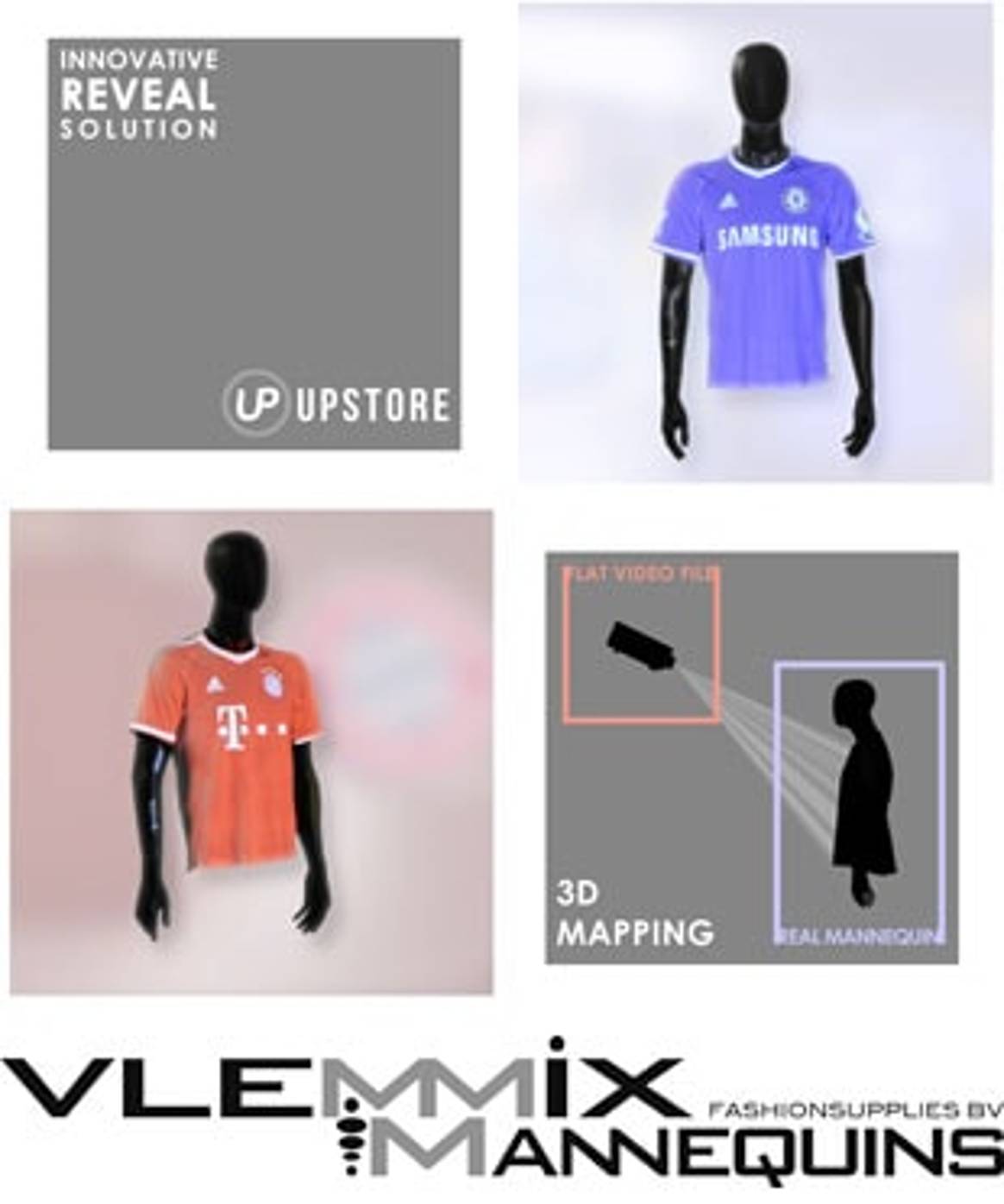 Vlemmix Mannequins & Fashionsupplies introduceert 3-dimensionale kledingpresentatie