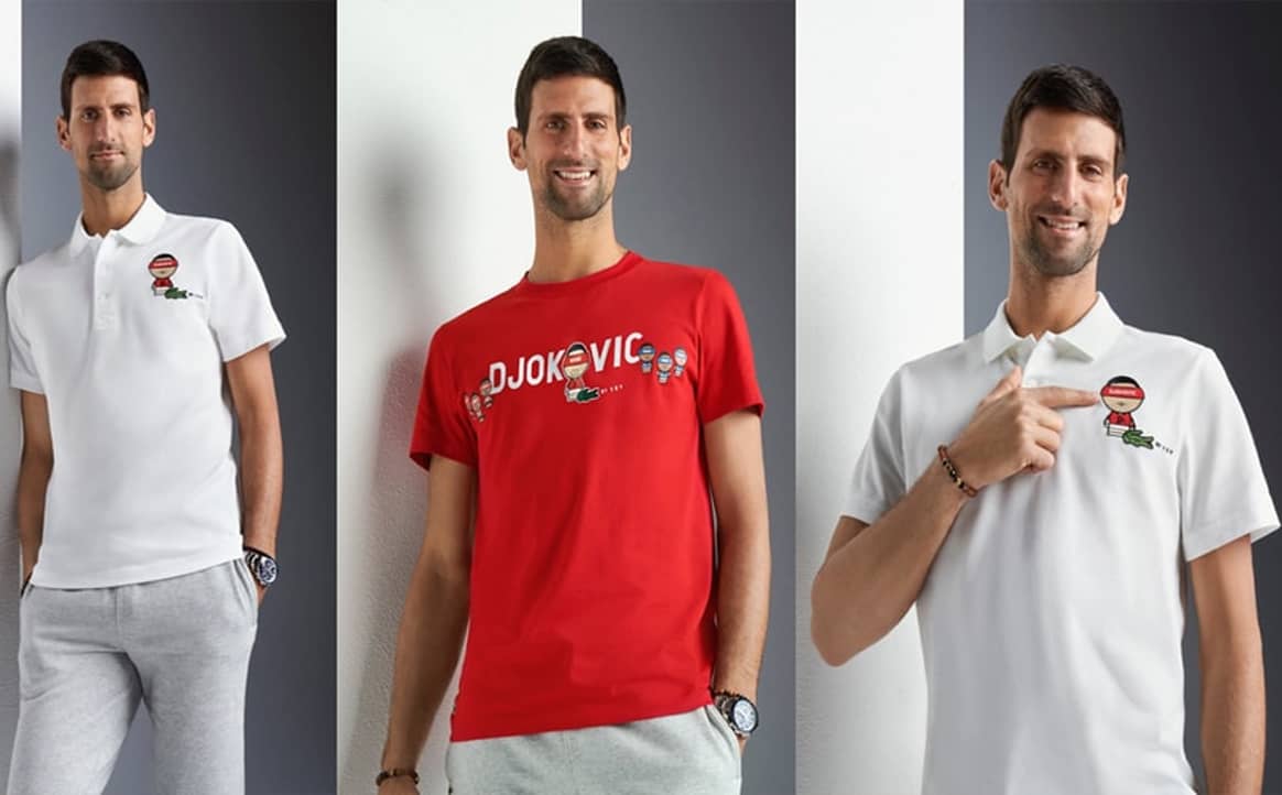 Lacoste x Youssef Sy: een capsule collectie gewijd aan Novak Djokovic