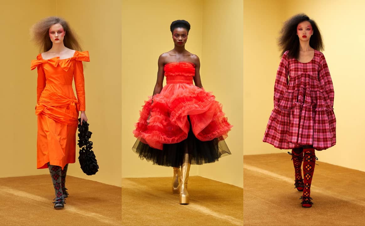 LFW AW21: Molly Goddard balances tulle with practical sensibilities
