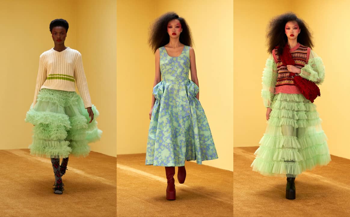 LFW AW21: Molly Goddard balances tulle with practical sensibilities