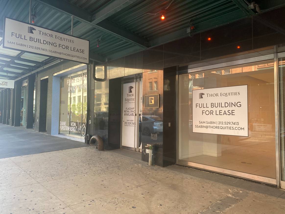 Empty retail space on W 14th St