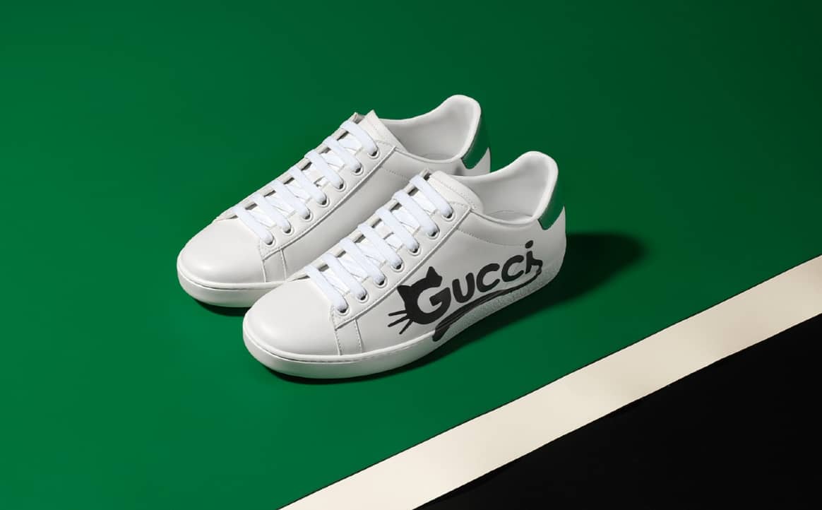 Gucci New Ace Sneaker mit Demetra / Gucci