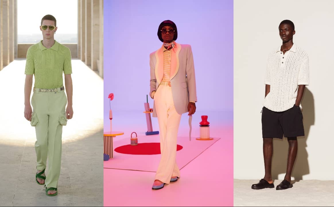 SS22-Photos: Fendi via Catwalkpictures, Casablanca and Solid Homme via Catwalkpictures (from left to right)